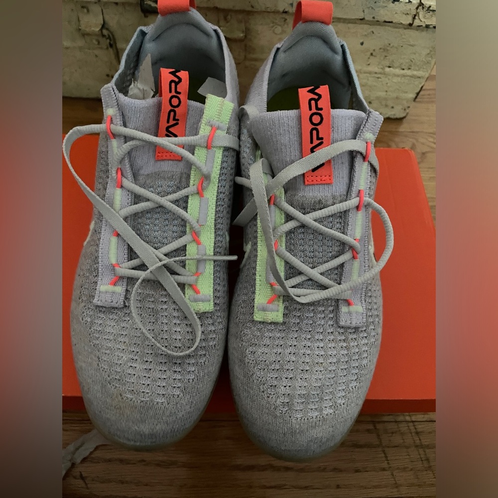 Women’s Nike Air VaporMax 2021 FK Size 8 EU38 | Light Bone / Citroën / Black EUC